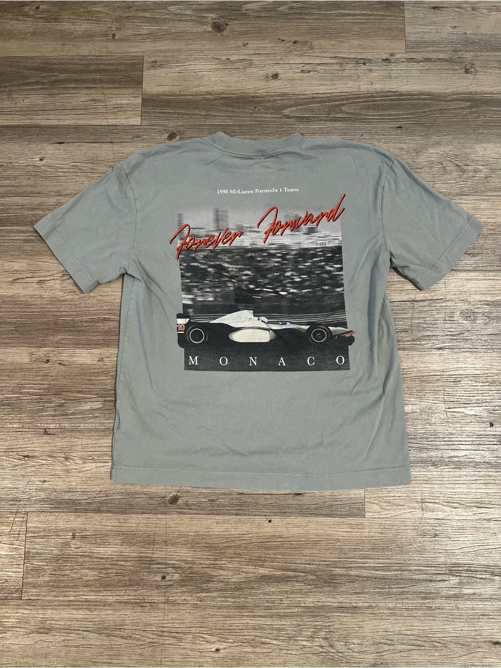 Mclaren Formula 1 Team Racing Monaco Graphic T-shirt Men Medium Green